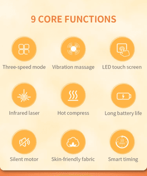LCD Touch Screen Cordless Infrared Heating Knee Massager view 11